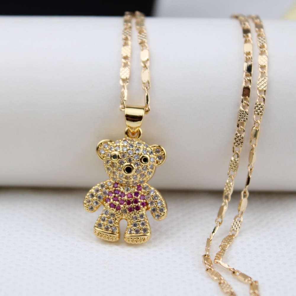 Gold plated chain with pendant 24”